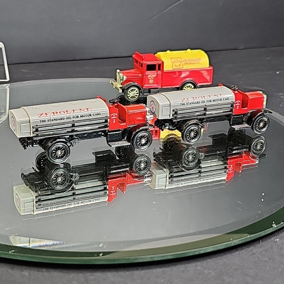 Vintage Corgi Shell Diecast Truck And TWO Zerolene Chevron Oil Trucks Lledo UK - Picture 11 of 14